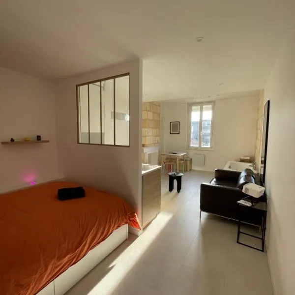 Studio ultra centre libourne - jacuzzi & vidéoprojecteur, hotell i Libourne