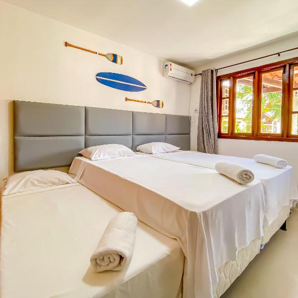 Casas com 2 suítes (ambas com ar split) e internet privativa 300MBPS, no Residencial Village do Bosque, condomínio com quiosques com churrasqueiras , piscina, sauna portaria 24hrs, a aproximadamente 200m da praia de Taperapuã Axé Moi - Foto 2