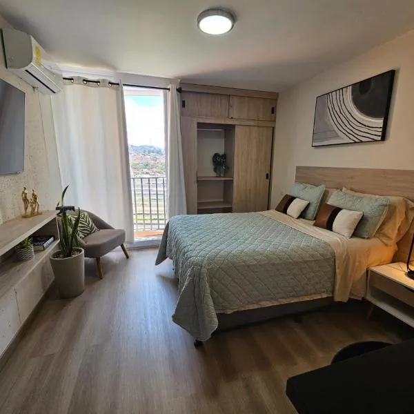 Opal-203 Condominio Confortable en Ecodistrito、テグシガルパのホテル