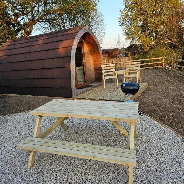 Bowdens Crest Glamping Pods -Adults Only, hotel v destinaci Aller