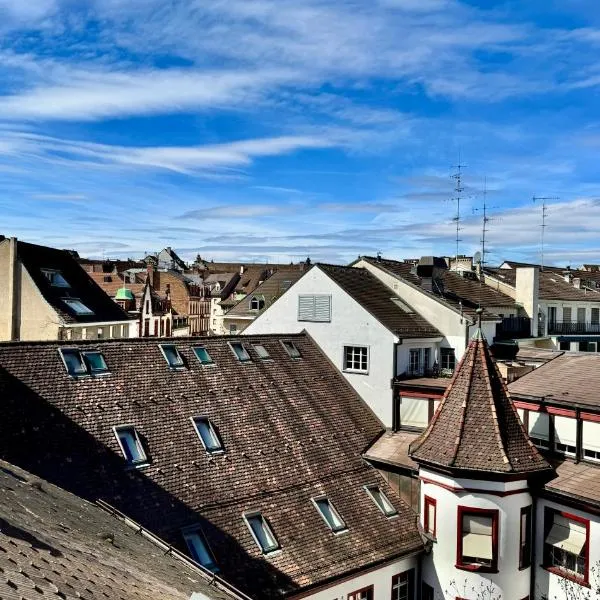 City Center Rooftop Studio with Oldtown View, hotel en Basilea