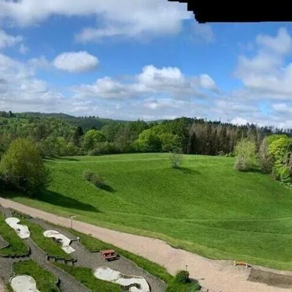 Oben in der 14 Etage, hotel Braunlagéban