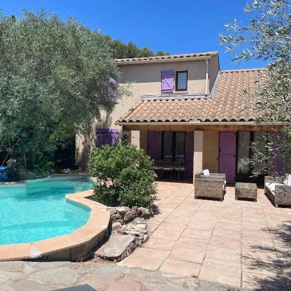 PROVENCALe VILLA WITH POOL AND HOT TUB IN VAR、ソリエス・ポンのホテル