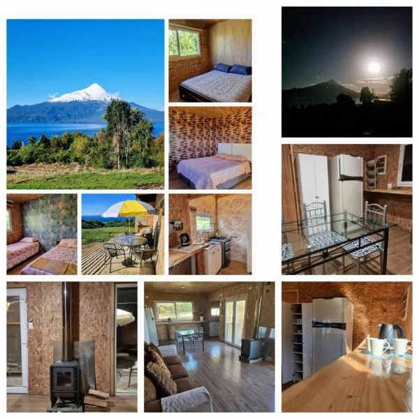 Cabaña rústica maravillosa vista al lago Llanquihue y volcán Osorno, hotel v destinaci La Ensenada