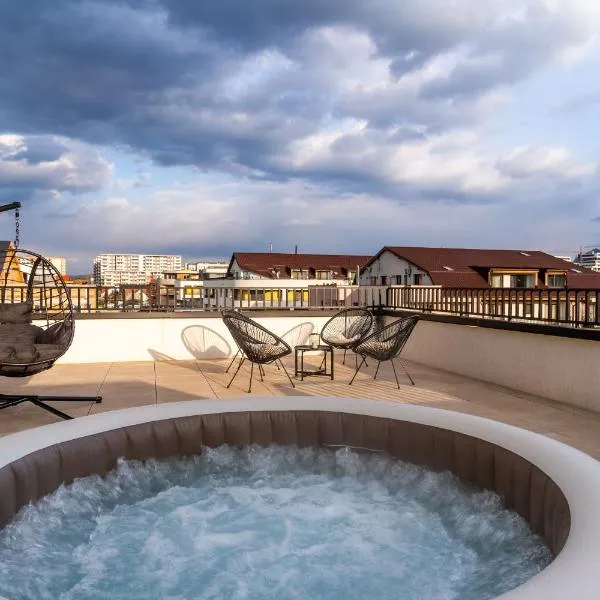 Skylark - Cairo Penthouse cu Jacuzzi si Vedere la Munte, hotel v Brašove