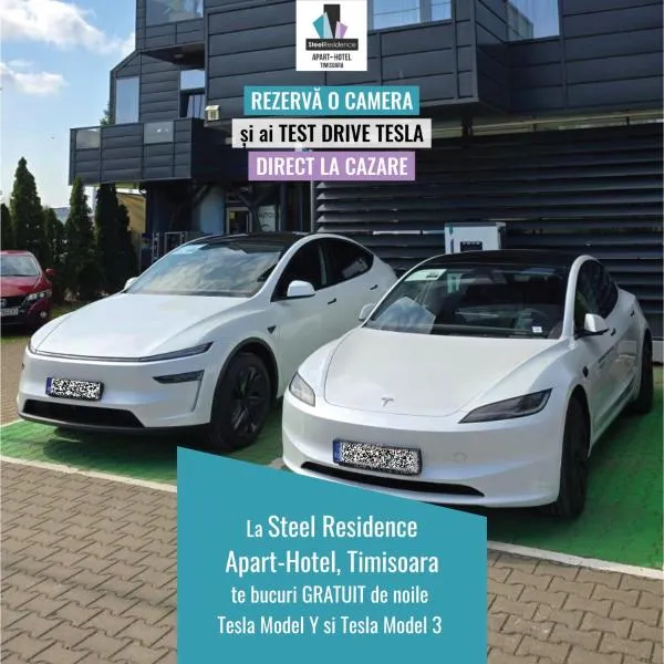 Apartments Steel Residence- Tesla Drive Experience, hotel v destinaci Temešvár