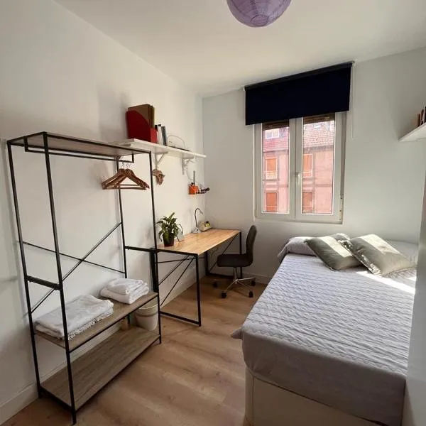 Habitación cerca del centro, baño y cocina compartida, hotel in Bilbao