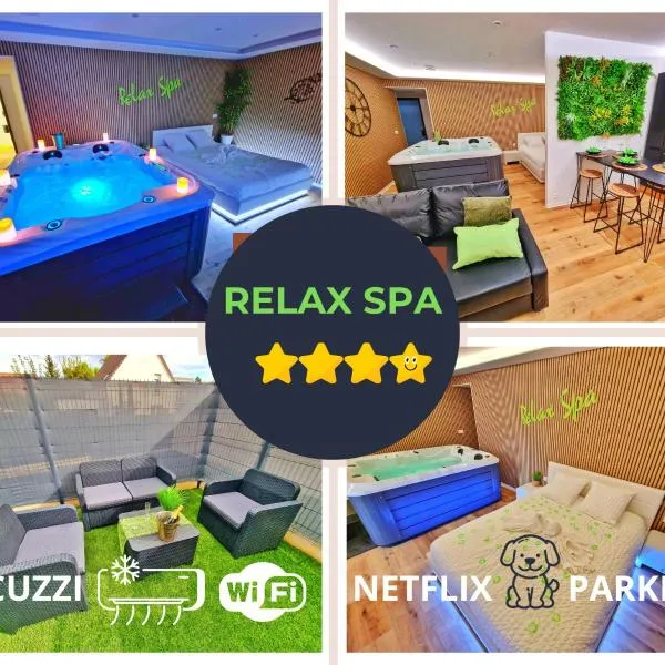 RELAX SPA-4 Pers-Jacuzzi-Parking-Jardin-Clim-Colmar, hotel v destinaci Muntzenheim