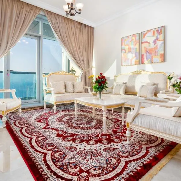 Ocean view luxury 3BR duplex at ajman corniche, hotell Dubais