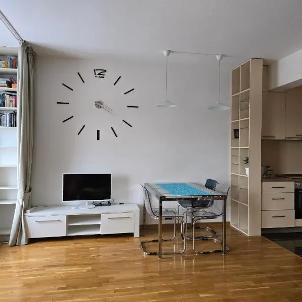 Стильная квартира с видом на море и библиотекой, hotel in Becici
