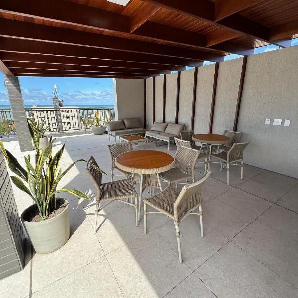 Apto com quarto e sala super varanda e vista AH705 - Foto 5