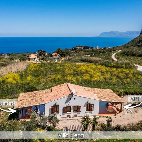 Villa Elena vicino la Riserva naturale dello Zingaro, hotel Scopellóban
