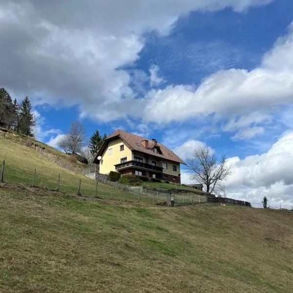 Erholung pur mit Aussicht und Alpakas zum Angreifen nahe!, hotel in Maria Lankowitz
