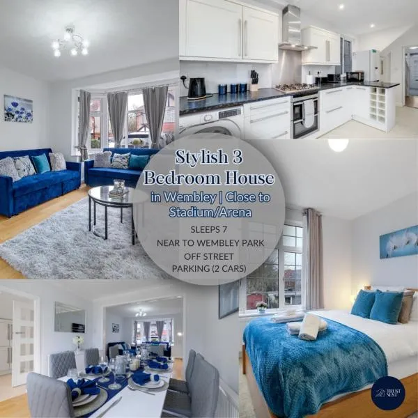Stylish 3BR House Close to Wembley Stadium and Arena, hotel v Londýně