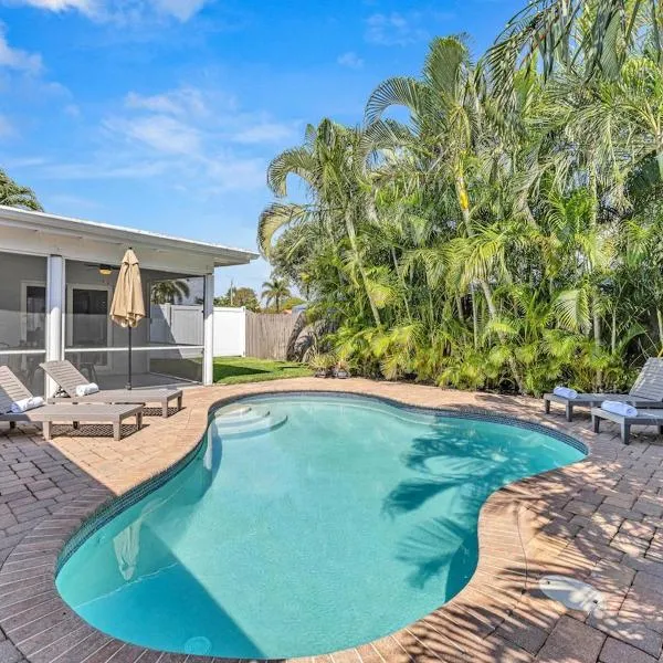 Wonderful Tropical Pool House In Delray Near Ocean – hotel w mieście Delray Beach