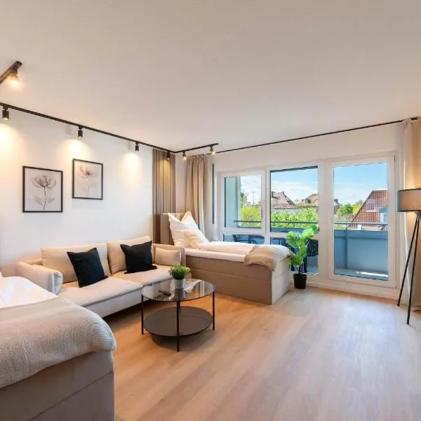 Malu Rooms - im Zentrum, Kostenloser Parkplatz, Klima, Balkon, Netflix, 24h Checkin, Hotel in Ludwigsburg