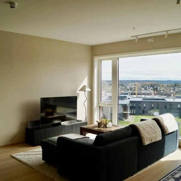Modern Spacious Apt in Ski, 11min to Oslo, hotel v destinaci Siggerud