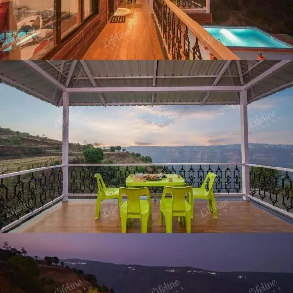 Lifeline Villas - Wonderment Luxurious Valley Touch 5Bhk Villa With Infinity Pool Close to Strawberry farms, hotel v destinaci Mahábalešvár