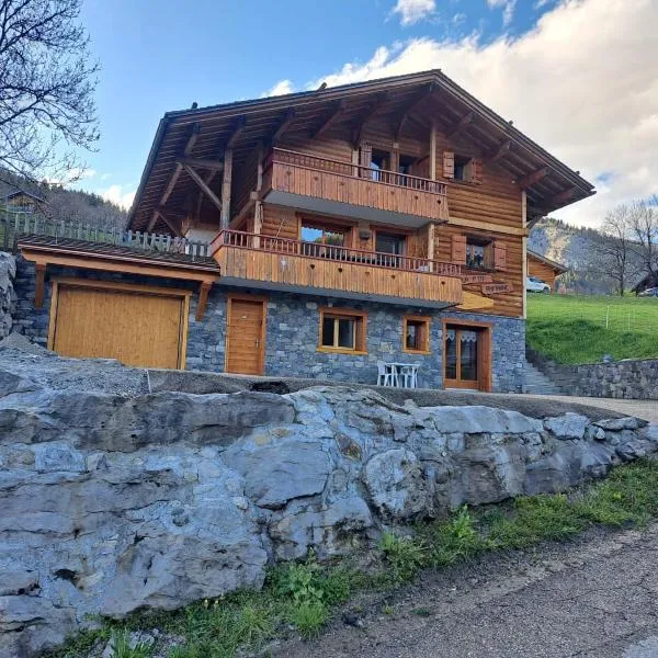 Appartement cosy face aux Aravis, hotel in Le Grand-Bornand