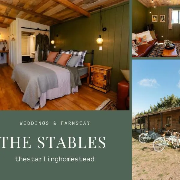 Starling Homesteads boutique farmstay, THE STABLES, hotel v destinaci Waipara