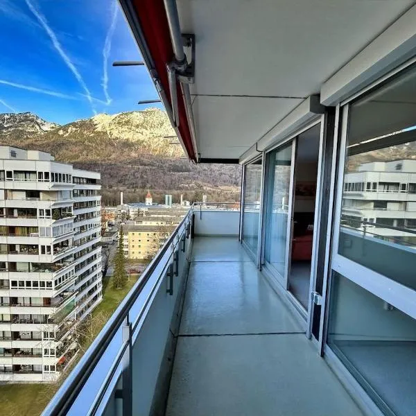 108, 2 Schlafzimmer, Dusche, 2 WC, Küche, Wohnzimmer, bis 5 Gäste, khách sạn ở Bad Reichenhall