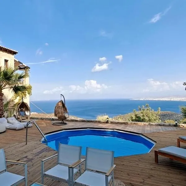 Luxury Villa Rodianna, hotel u gradu 'Rodhiá'