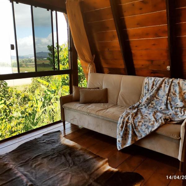Cabana na rota do Cristo Protetor
