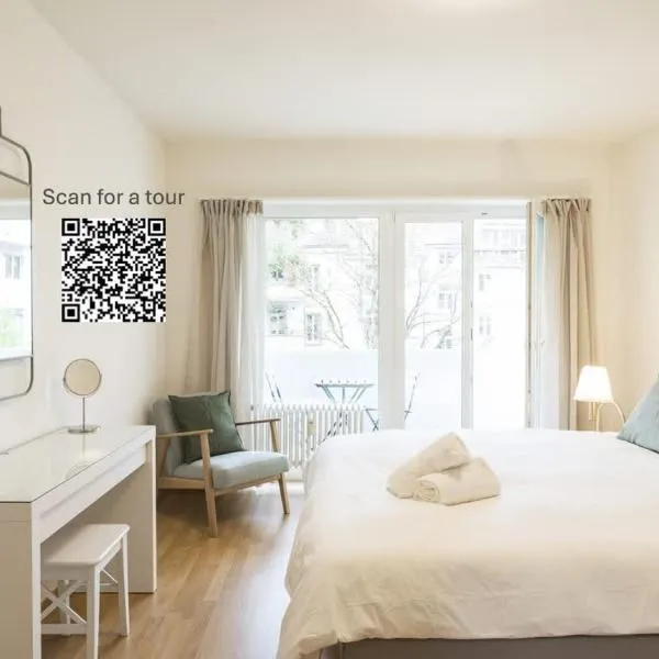 Modern appt opposite theatre, 7 min walk to Messe, hotel a Klein-Basel
