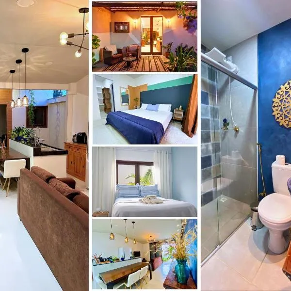 Casa com 2 quartos em condomínio tranquilo, suíte com cama king, ar-condicionado, Wi-Fi rápido, cozinha equipada e garagem privativa, hotel v destinaci Porto Seguro