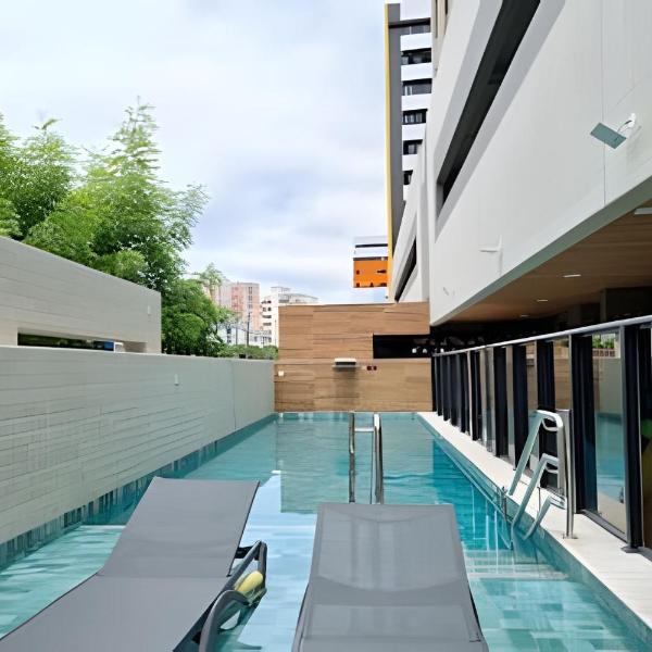 Estúdio Moderno Completo com Piscina e Lazer
