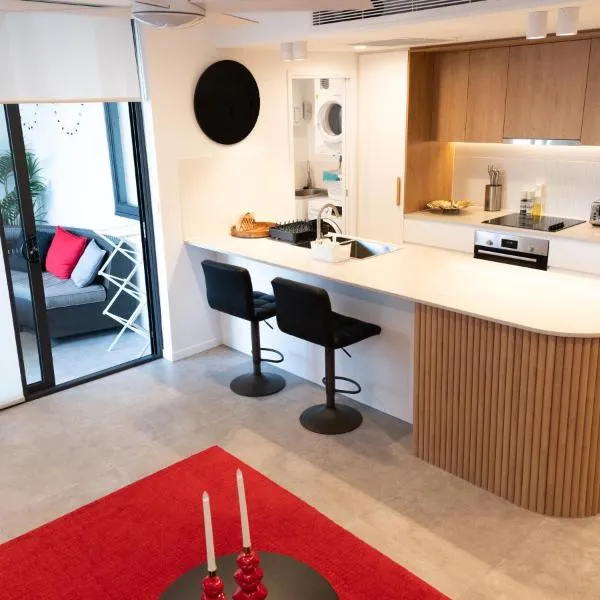 New City Condo with Brisbane River View & Parking, hotel en Brisbane