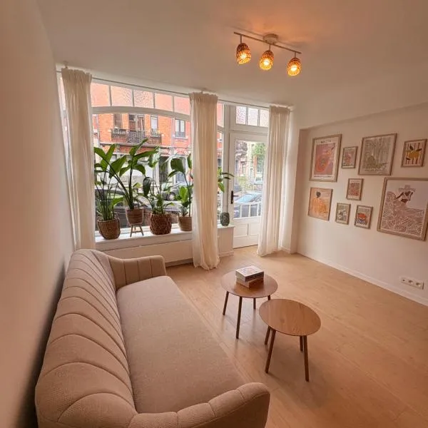 Room with ensuite and garden, hotel v Bruselu