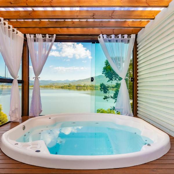 Recanto Lagoa - Casas Completas à Beira da Lagoa com Piscina Aquecida, Jacuzzi Privativa e Mesa de Sinuca e Ping-pong, etc - Foto 2