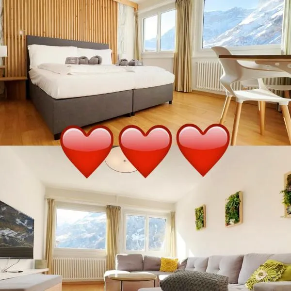 Center, Sauna, View - Haus LINARIA, hotel v destinaci Leukerbad