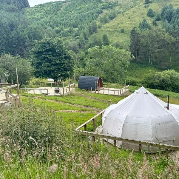 Reservoir View Glamping Pod，位于Dol-y-gaer Station的酒店