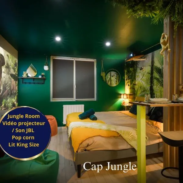 Cap Jungle Evasion: Cinema Netflix King size, hotel in Limoux