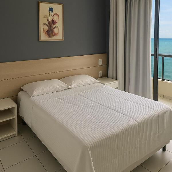 Flat Vista Mar com Piscina e Wi-Fi Rápido Rio Vermelho