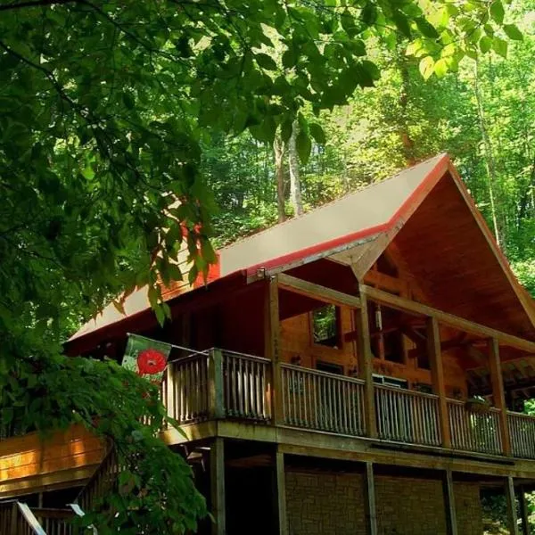 Alpine Joy-Hot Tub, Pond Access ,Cozy Cabin Retreat in the Smokies, hotell i Townsend