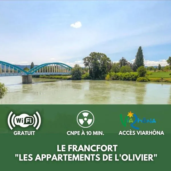 Le Francfort - Les appartements de l'olivier, hotel v destinaci Loyettes