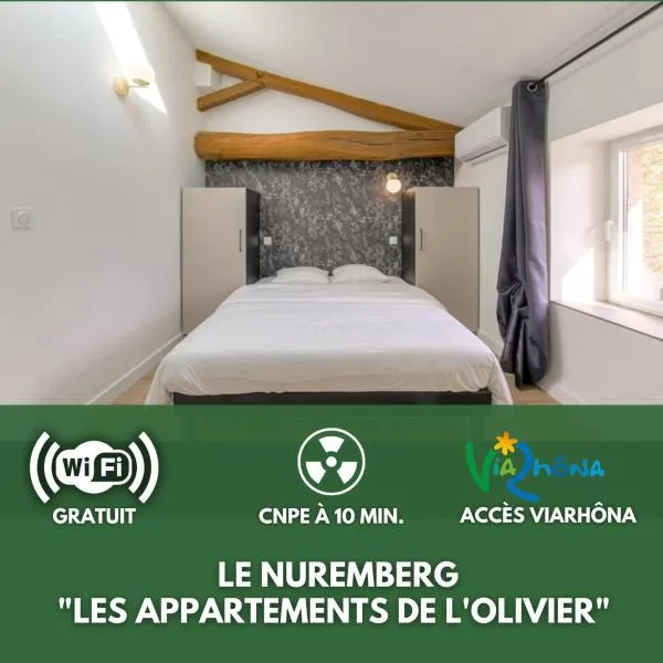 Le Nuremberg - Les appartements de l'olivier, hotel v destinaci Loyettes