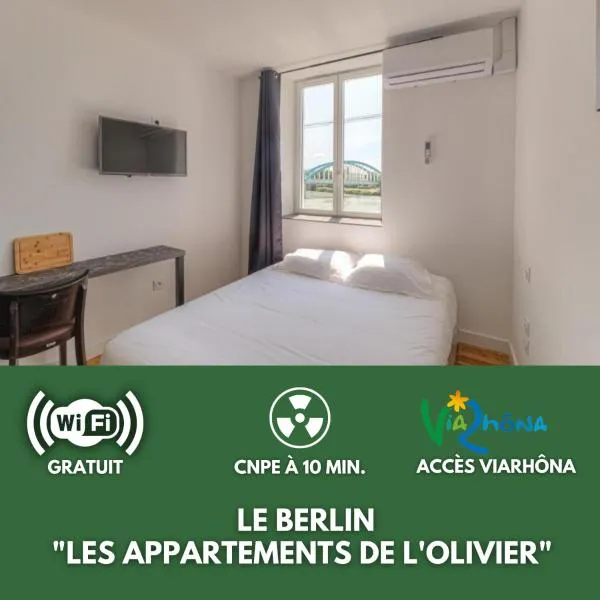 Le Berlin - Les appartements de l'olivier, hotel v destinaci Loyettes