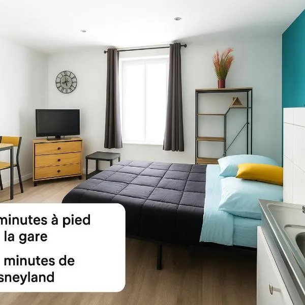 Appartement Cerf1-Centre ville Meaux-Gare-Disney, hotel in Meaux