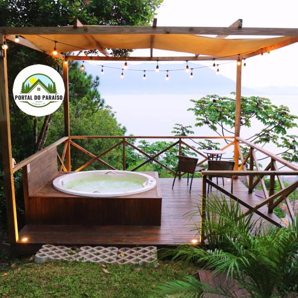 Portal do Paraíso Jacuzzi, Vista e Lareira