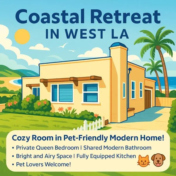 Coastal Comfort Homestay in West Los Angeles, hotel v Los Angeles