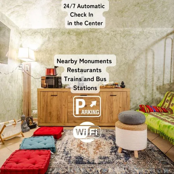 Offerta del Giorno! Secret Zen House in the Center W Free Parking and 24Hours Automatic Check-In - With Netflix & DisneyPlus, hotell sihtkohas Casale Monferrato