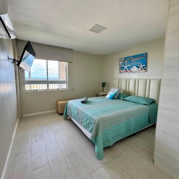 Paraíso Beach - Terramaris - Apartamento frente mar, pé na areia, próximo ao Beach Park - Foto 2
