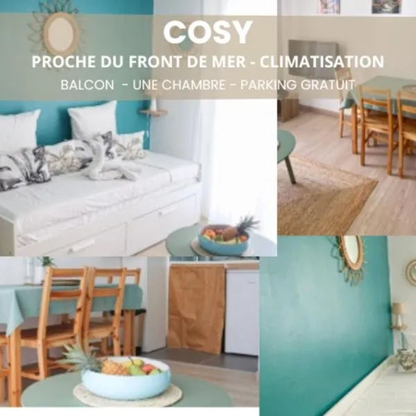 Cosy - 2pers - Proche front de mer - By Sister Home, hotel di Sainte-Clotilde