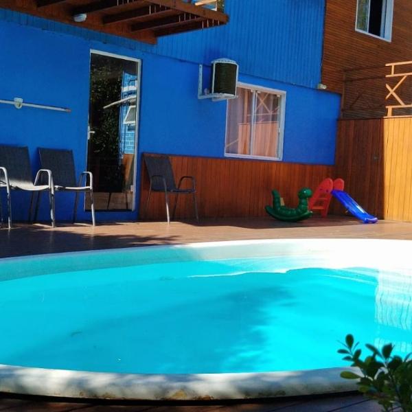 Casa próximo parque de eventos com piscina aquecida na temporada