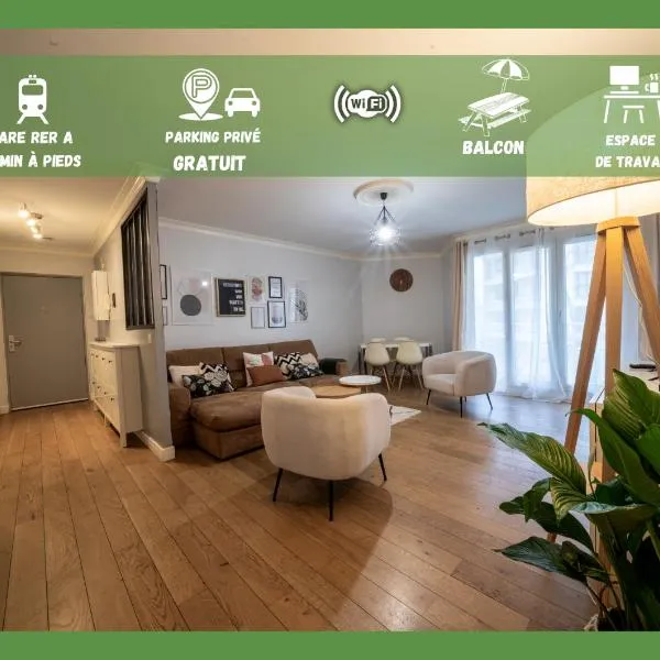 Le Bord de Seine 5min à pieds Gare Parking Privé Gratuit, hotel v destinácii Rueil-Malmaison