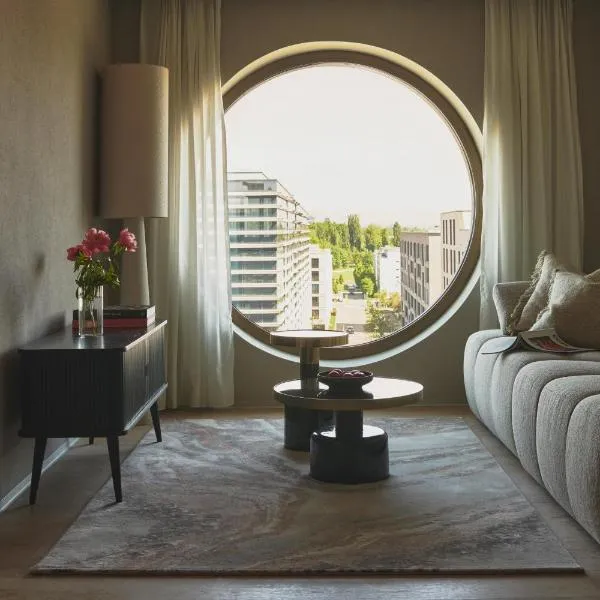 Belmont Residences in Zürich Opfikon Glattbrugg Oerlikon、グラットブルグのホテル